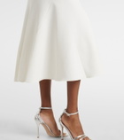 Safiyaa Luisa belted crêpe midi dress