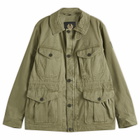 Belstaff Men's Cotton Sateen Field Jacket in Surplus Green