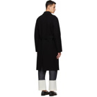 Loewe Black Wool and Cashmere Coat