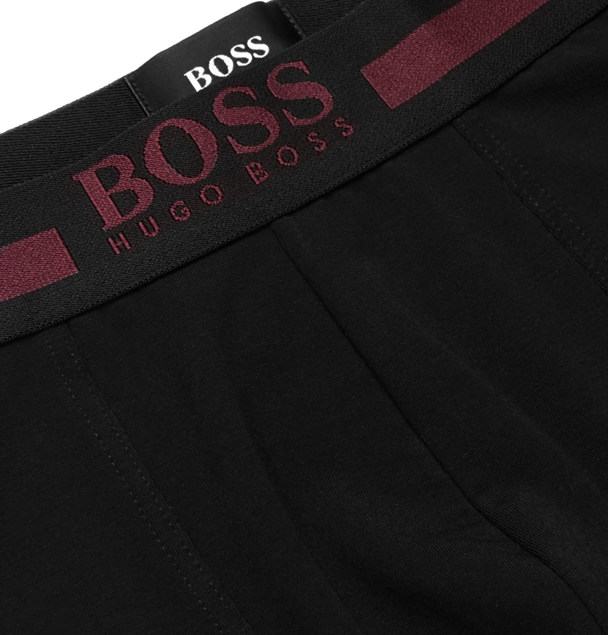 HUGO Bodywear thermal leggings in black with logo print