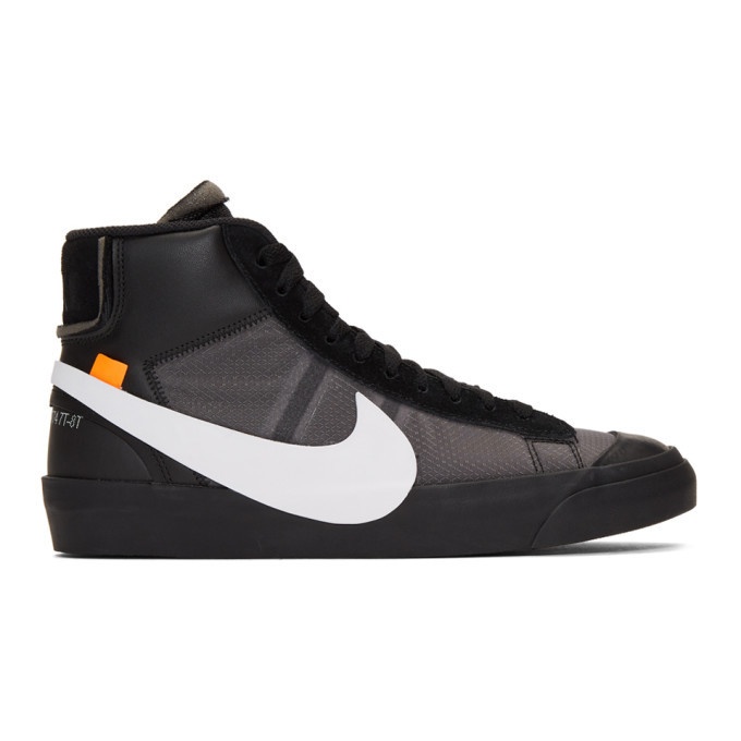 Photo: Nike Black Off-White Edition The Ten: Blazer Mid Sneakers