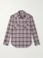 Acne Studios - Logo-Embroidered Checked Flannel Shirt - Multi