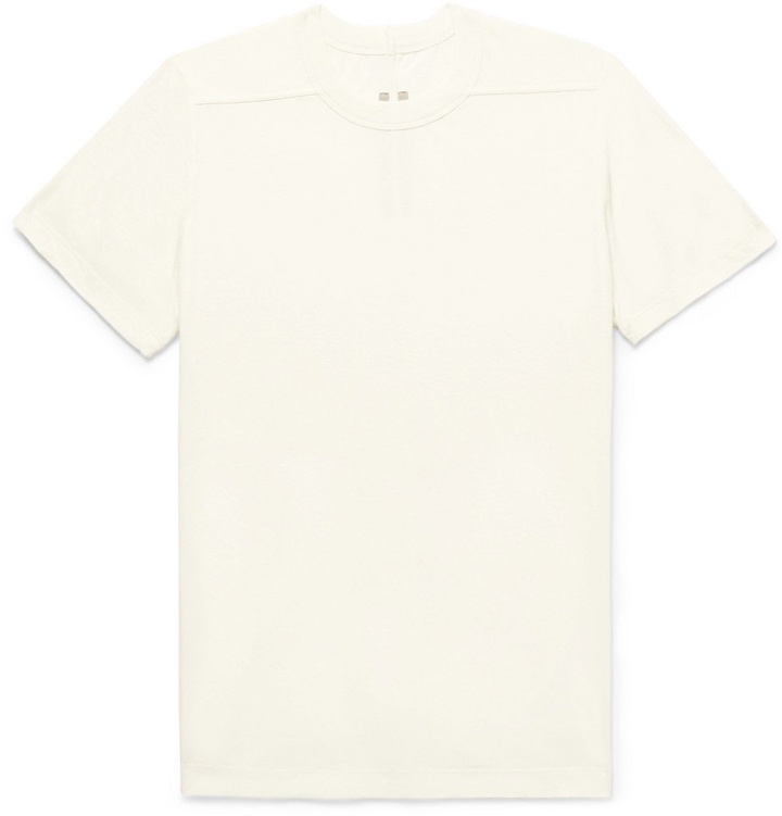 Photo: Rick Owens - Level Cotton-Jersey T-Shirt - Men - Cream