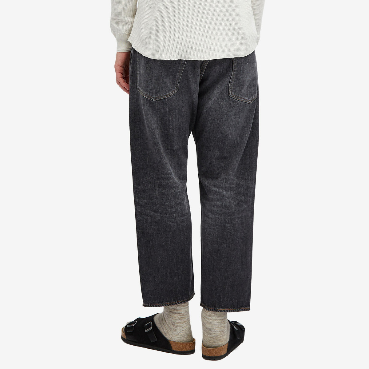 【Ordinary Fits】Type Loose BLACK 26 Ordinary Fits - Black Washed Ankle Jeans - allanjoseph
