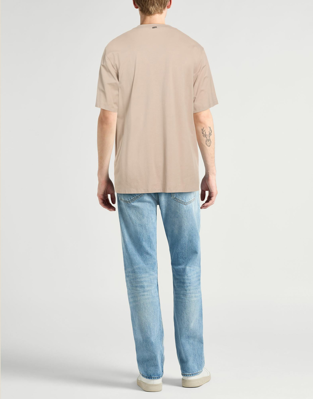 Herno Mens T-shirt in Beige