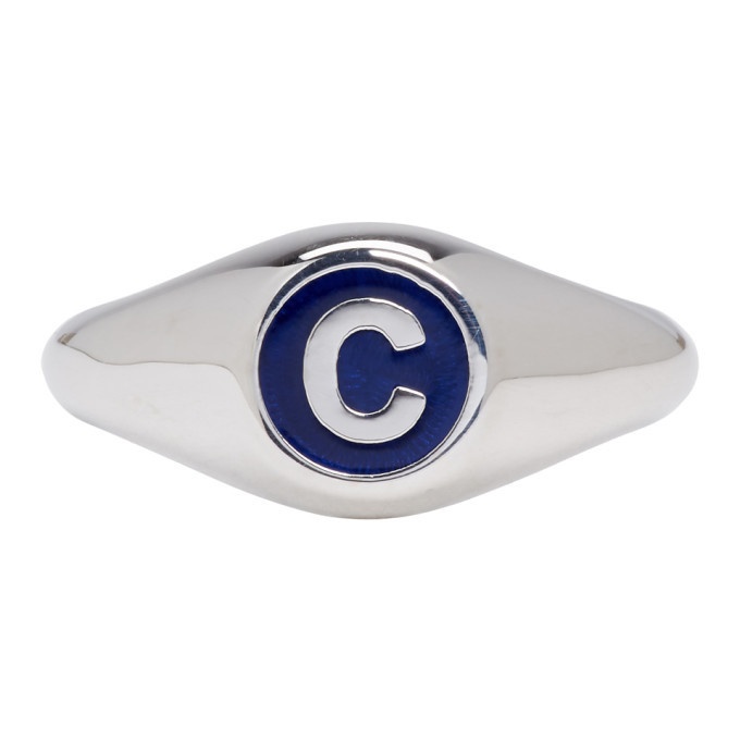 Photo: A.P.C. Silver C Initial Ring