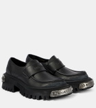 Balenciaga Tractor leather loafers