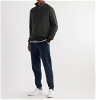 Derek Rose - Devon Slim-Fit Tapered Brushed Loopback Cotton-Jersey Sweatpants - Blue