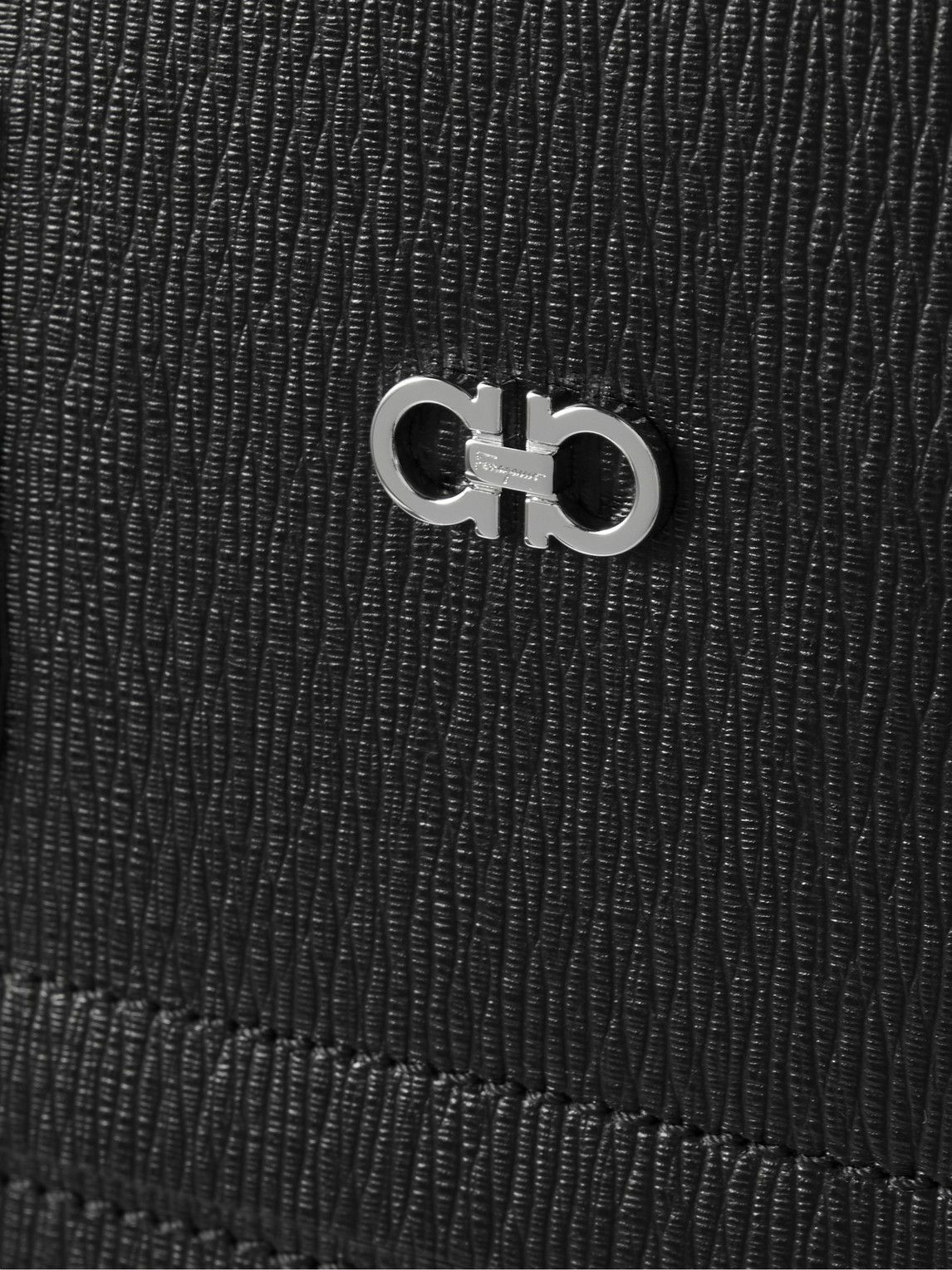 Salvatore Ferragamo Gancini TexturedLeather Tote Bag Salvatore Ferragamo