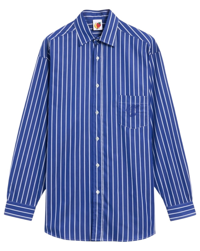 Photo: Sky High Farm Unisex Striped Button Down Shirt Woven