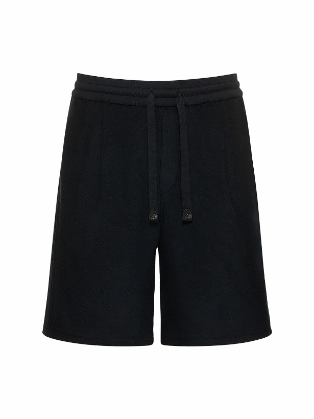 Photo: BRIONI - Cotton & Silk Terrycloth Shorts