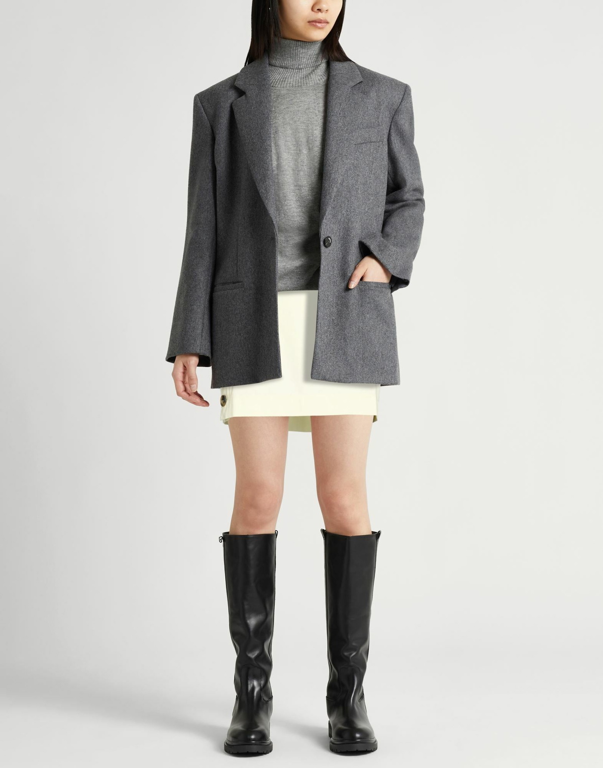 Roberto Collina Womens Mini skirt Pastel in Yellow