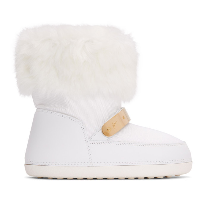 Giuseppe Zanotti White Fur Giuseppe