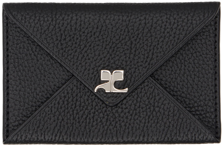 Photo: Courrèges Black AC Stud Grained Leather Card Holder