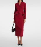 Roland Mouret Peplum bouclé jacket
