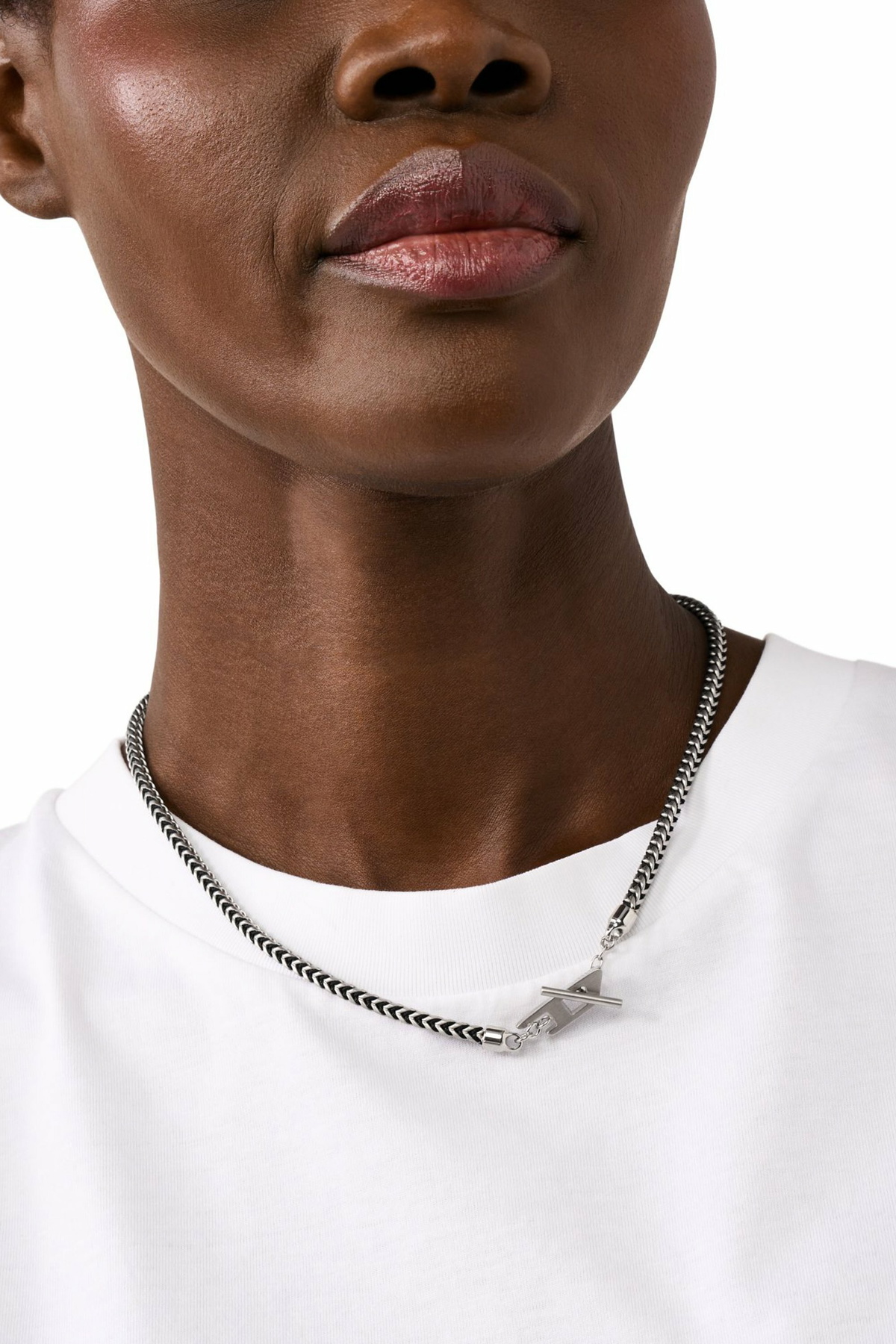 Diesel Stainless Steel Chain Necklace - Necklaces - Unisex