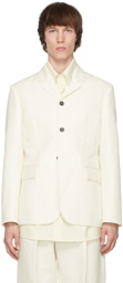 UNIFORME Off-White Three Button Blazer