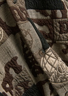 Les Deux Kaleb Patchwork-jacquard Woven Overshirt Black