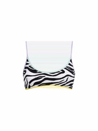 MC2 Saint Barth Woman Zebra Bralette Beach Top Judy With Piping
