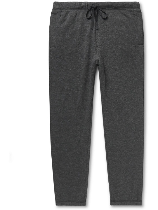 Photo: Entireworld - Tapered Cotton-Blend Jersey Sweatpants - Gray