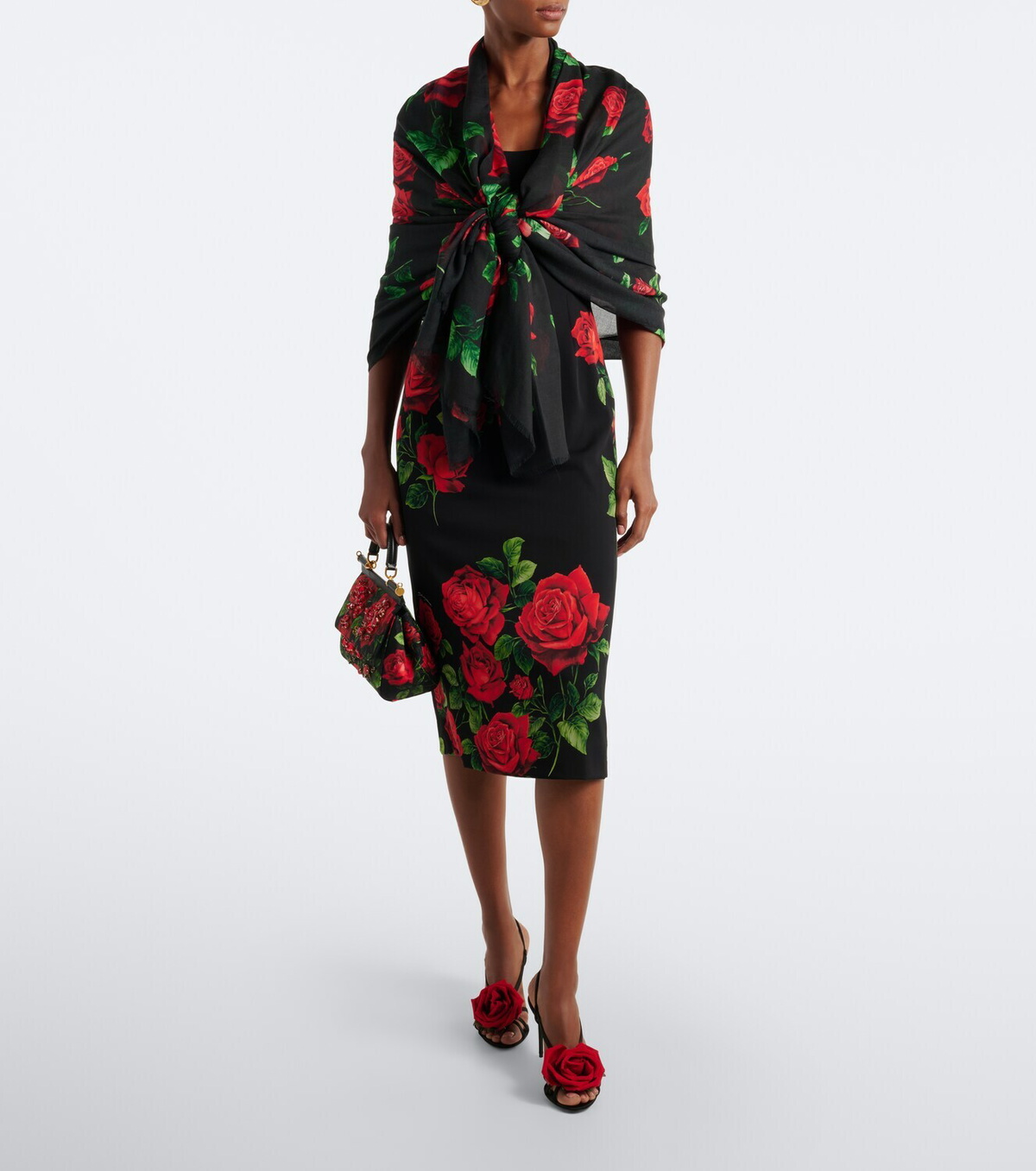 Dolce&Gabbana Floral silk scarf