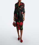 Dolce&Gabbana Floral silk scarf