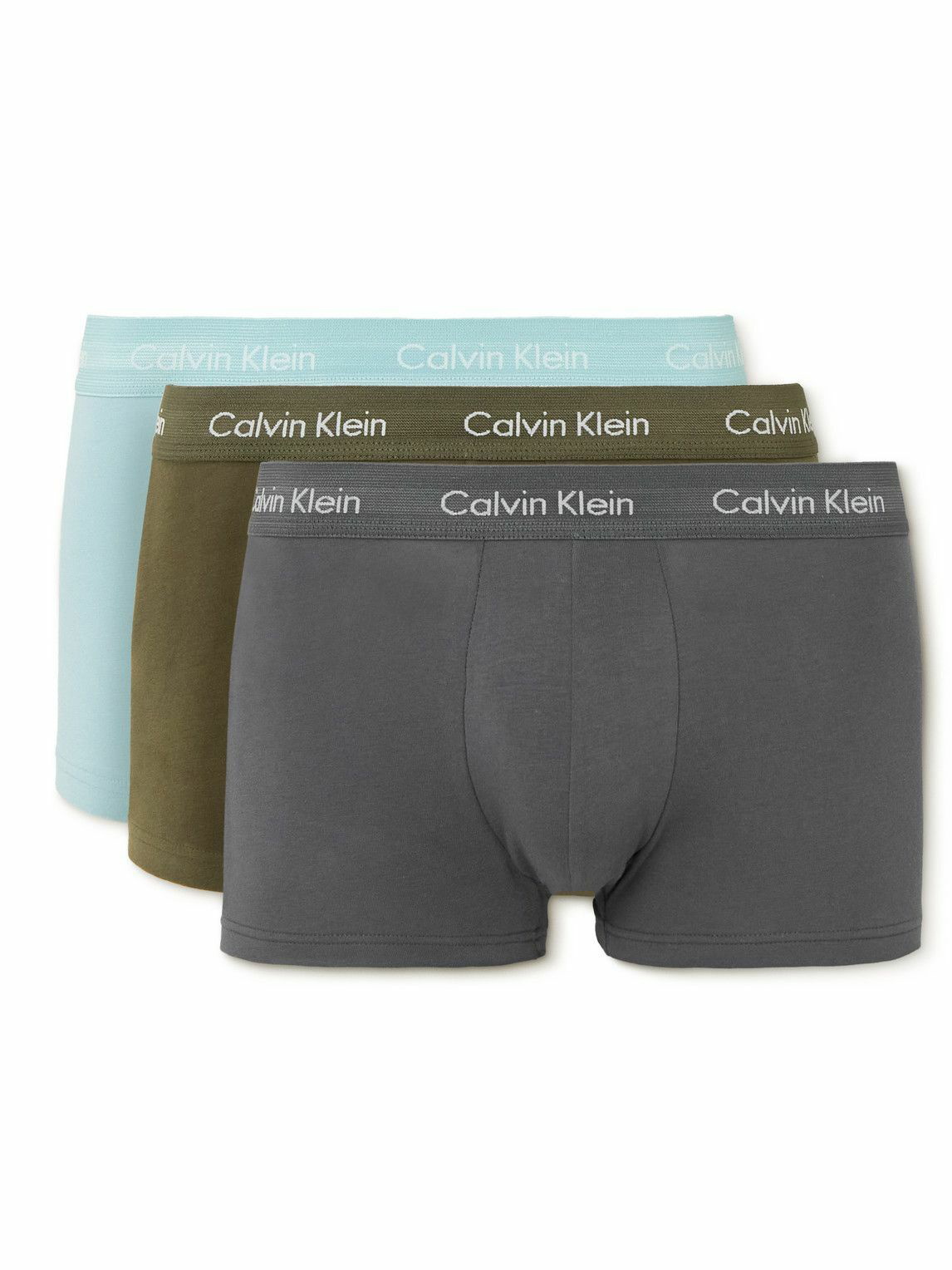 Calvin Klein Underwear - Three-Pack Stretch-Cotton Boxer Briefs - Multi ...