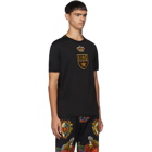 Dolce and Gabbana Black Emblem Patch T-Shirt