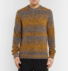 Acne Studios - Kamal Space-Dyed Striped Mélange Knitted Sweater - Men - Yellow