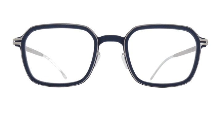 Photo: Mykita Rowan - Indigo / Matte Silver Rx Glasses