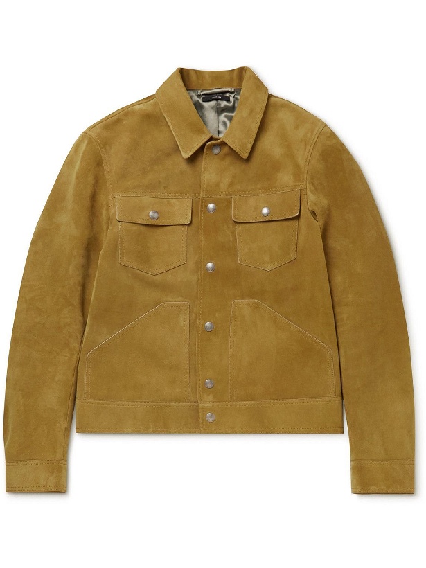 Photo: TOM FORD - Suede Blouson Jacket - Brown