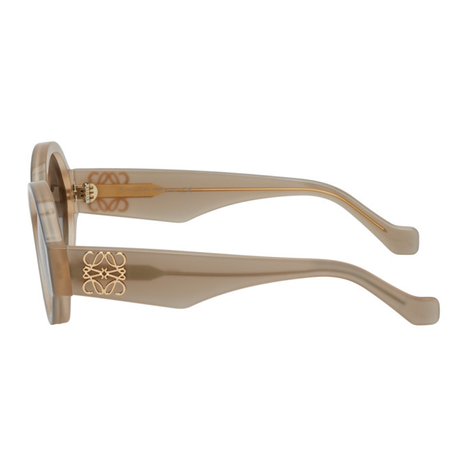 Loewe Tortoise Gradient Round Sunglasses with Gray Lenses Sunglasses Loewe Anagram LW40146I 63A 50-24 Grey | Visiofactory main image 3