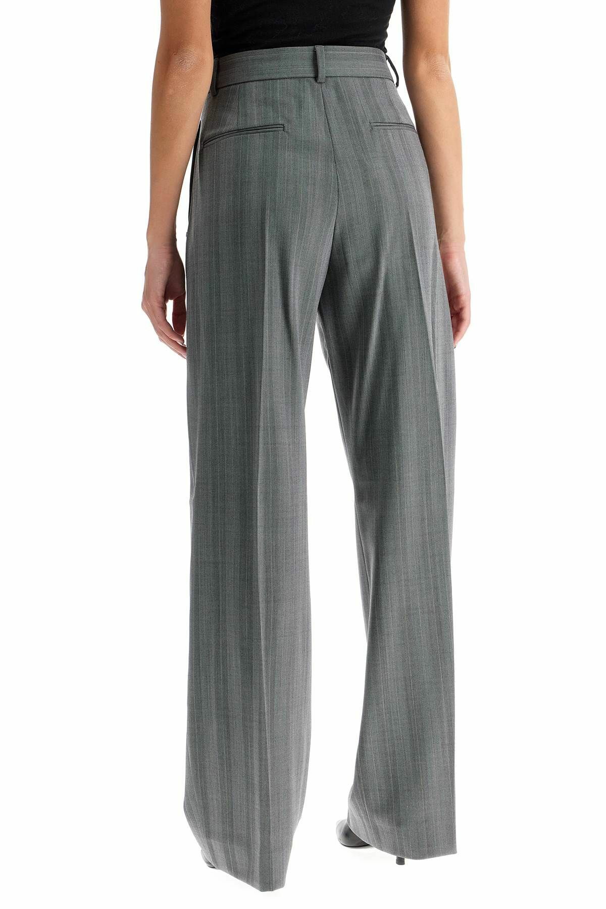 パンツ Sportmax Wide Tailored Pants SPORTMAX tailored gabardine twill Grey Sportmax