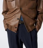 Slowear Leather bomber jacket