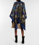 Etro - Printed wool-blend cape