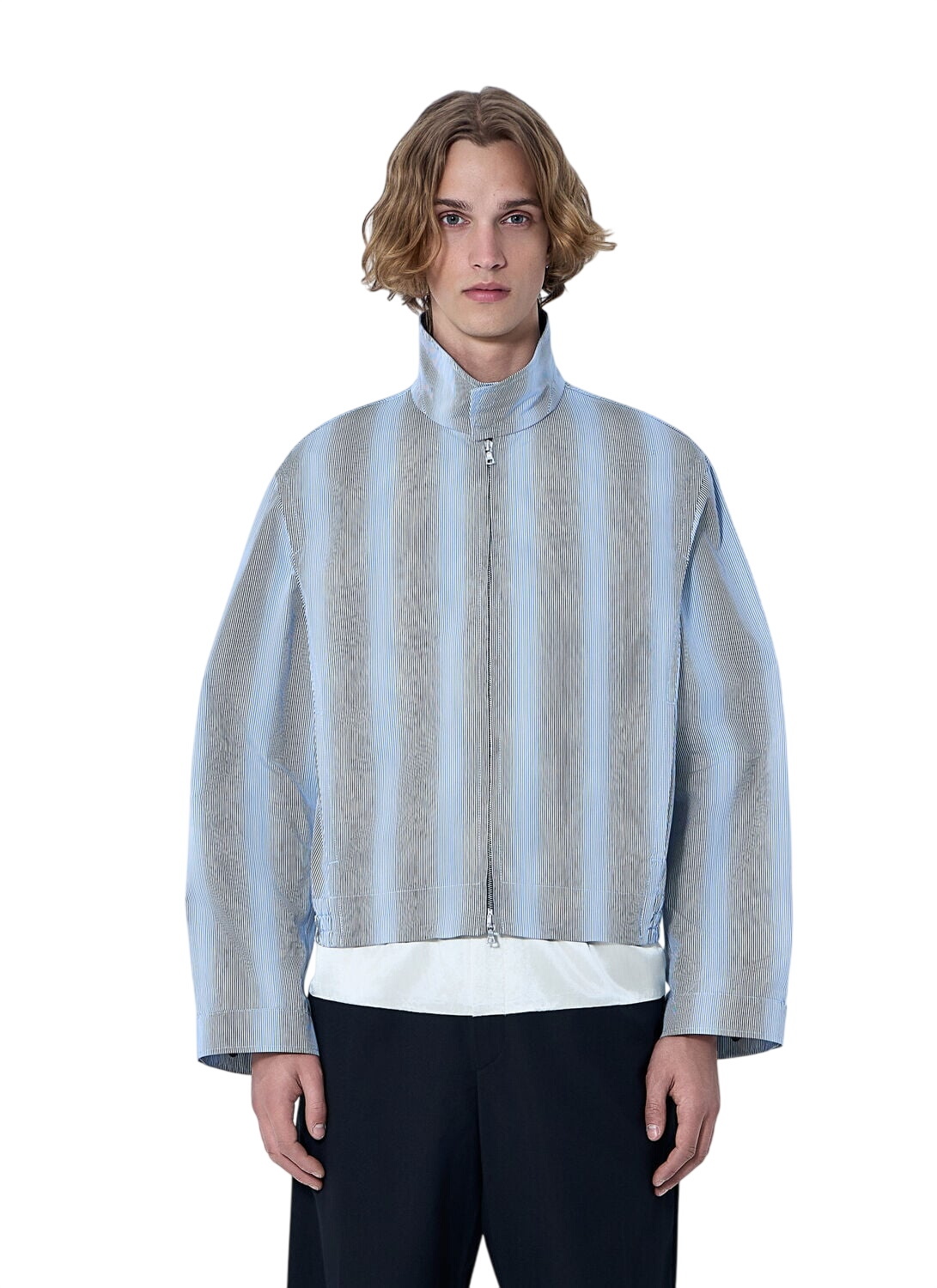 Dries Van Noten Brown Stand Collar Jacket Dries Van Noten