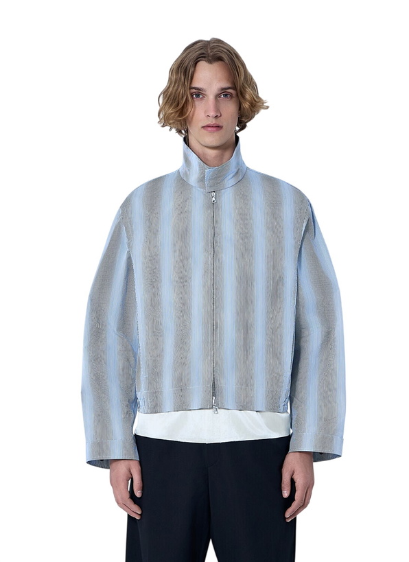 Photo: Dries Van Noten Striped Zip-Up Jacket