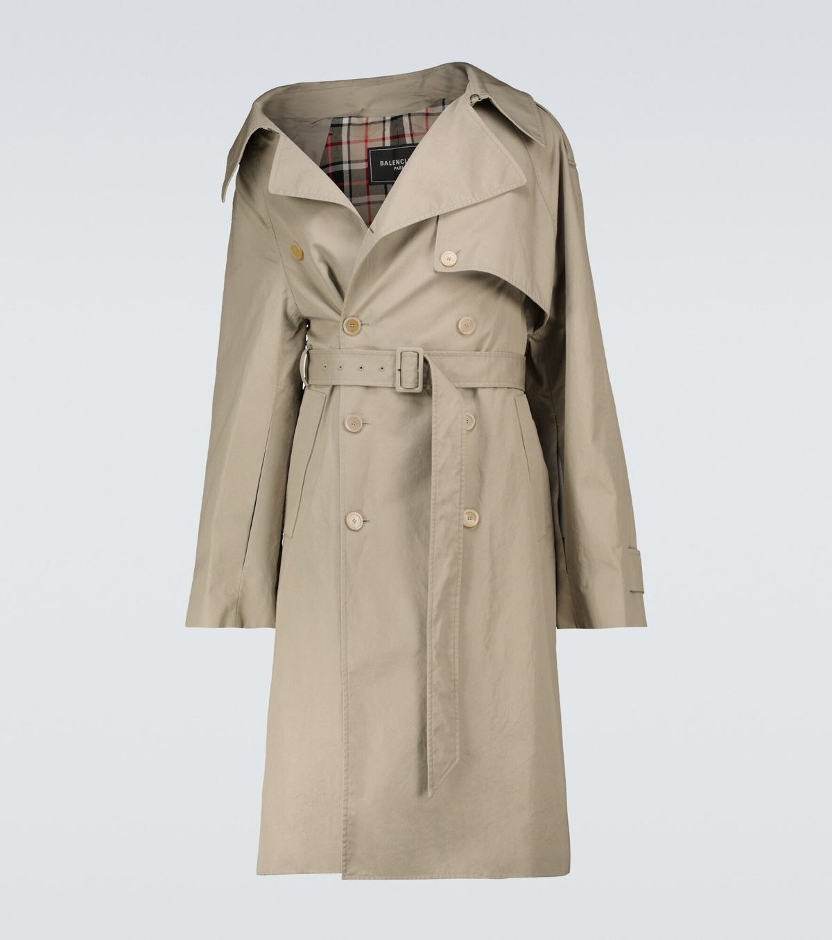 A.P.C concealed-fastening Belted Trench Coat - Neutrals