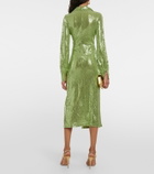 Dodo Bar Or Joelle sequined gathered midi dress