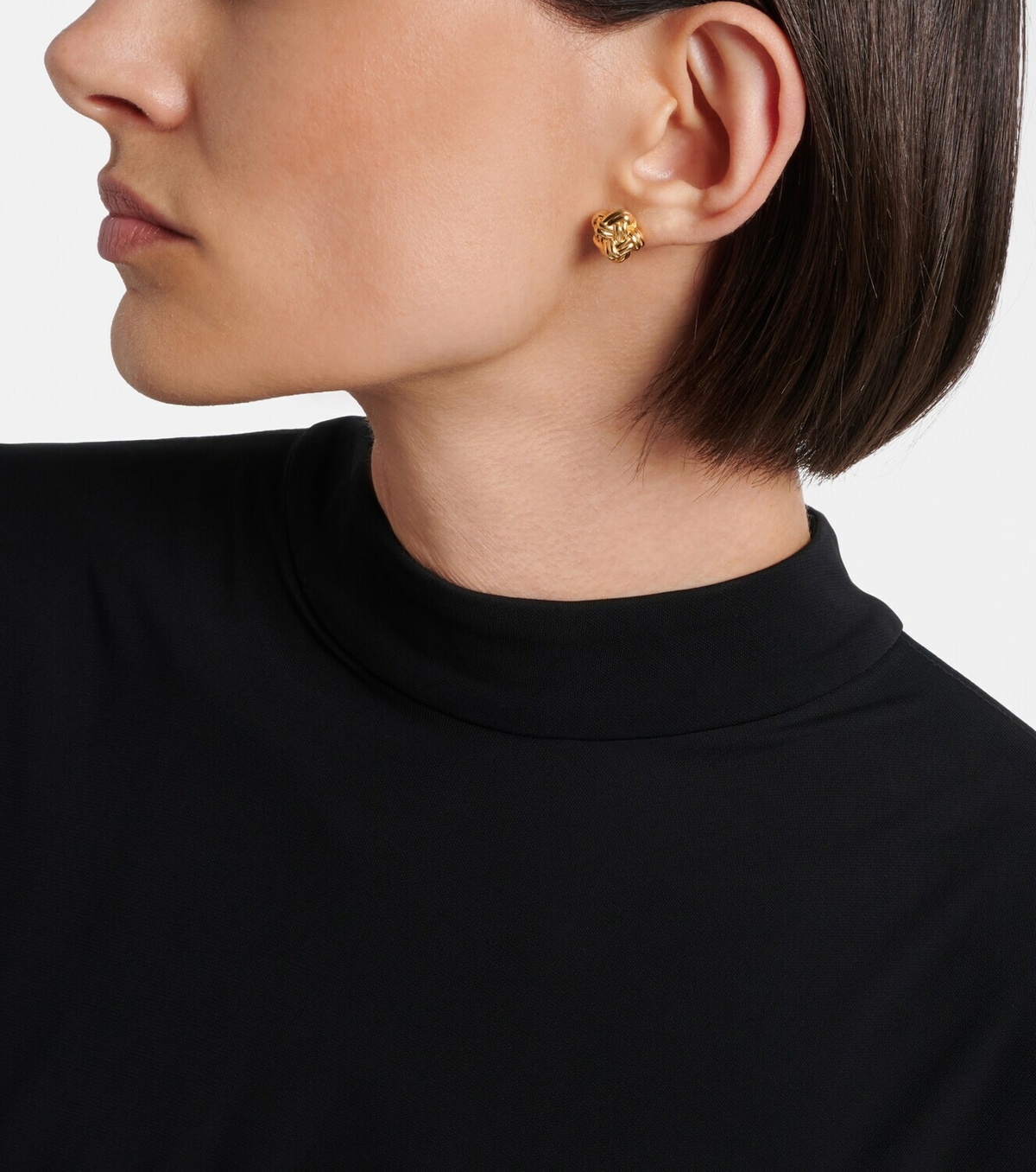 Bottega Veneta Knot 18kt gold-plated sterling silver earrings