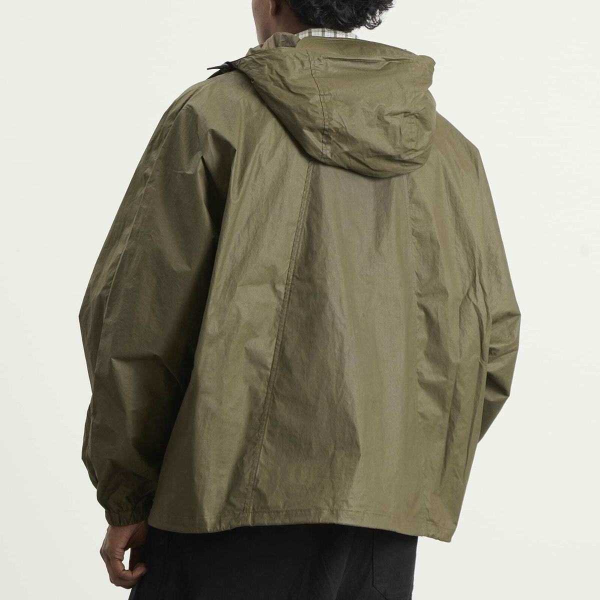 YMC Men's Coated Cotton Bonehead Jacket in Dark Green YMC