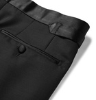 TOM FORD - Shelton Satin-Trimmed Wool, Mohair and Silk-Blend Tuxedo Trousers - Men - Black