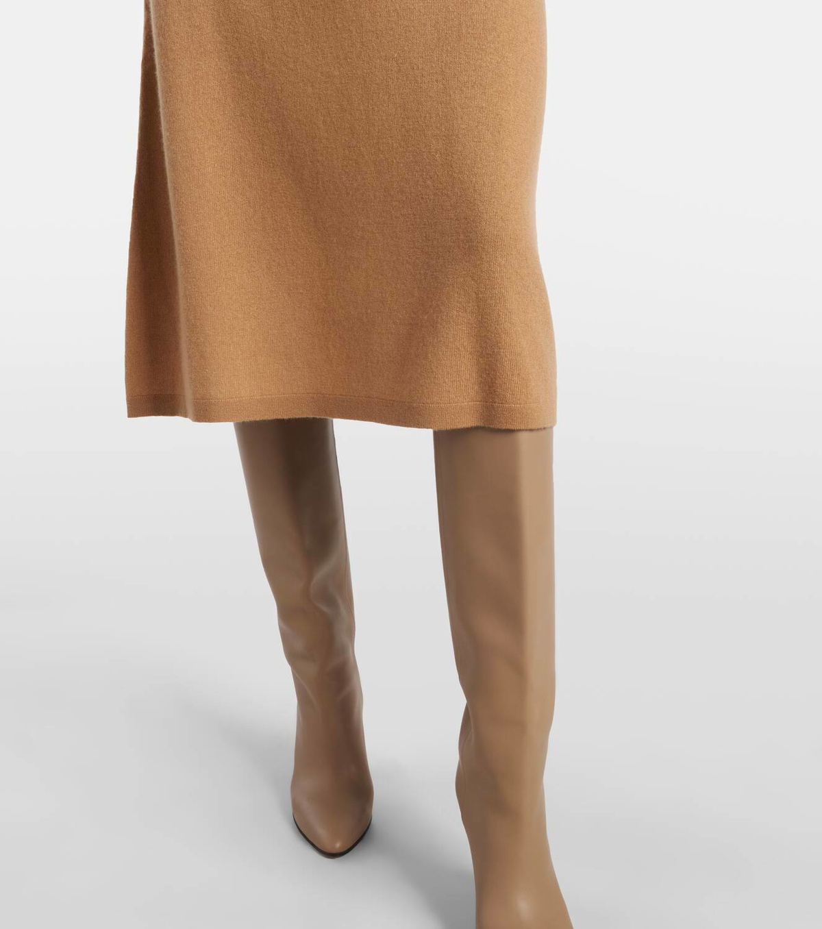 Jardin des Orangers Wool and cashmere wrap dress