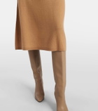 Jardin des Orangers Wool and cashmere wrap dress