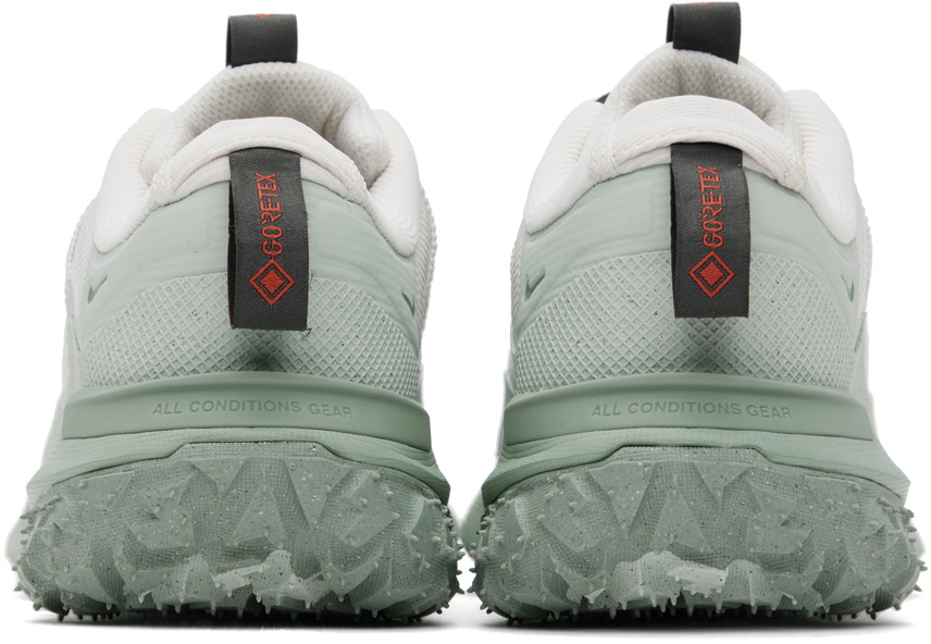 Nike White & Gray ACG Mountain Fly 2 Low GORE-TEX Sneakers