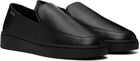 Hugo Black Logo Stamp Loafers