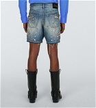 Gucci - Embellished denim shorts