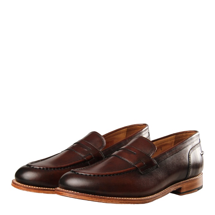 Photo: Maxwell Loafer - Handpainted Brown