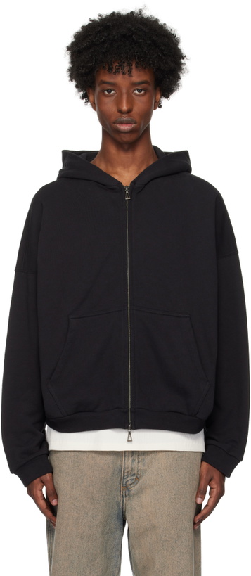Photo: John Elliott Black Frances Full Zip Hoodie