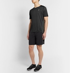 On - Performance-T Stretch-Jersey and Mesh T-Shirt - Black